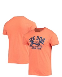 HOMEFIELD Heathered Orange Boise State Broncos Tee Dog Vintage T Shirt