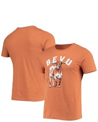 HOMEFIELD Heathered Texas Orange Texas Longhorns Vintage Bevo T Shirt In Burnt Orange At Nordstrom