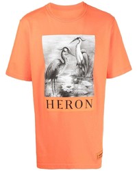 Heron Preston Heron Print Crew Neck T Shirt