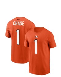 Nike Jamarr Chase Orange Cincinnati Bengals Player Name Number T Shirt At Nordstrom