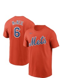 Nike Jeff Mcneil Orange New York Mets Name Number T Shirt At Nordstrom
