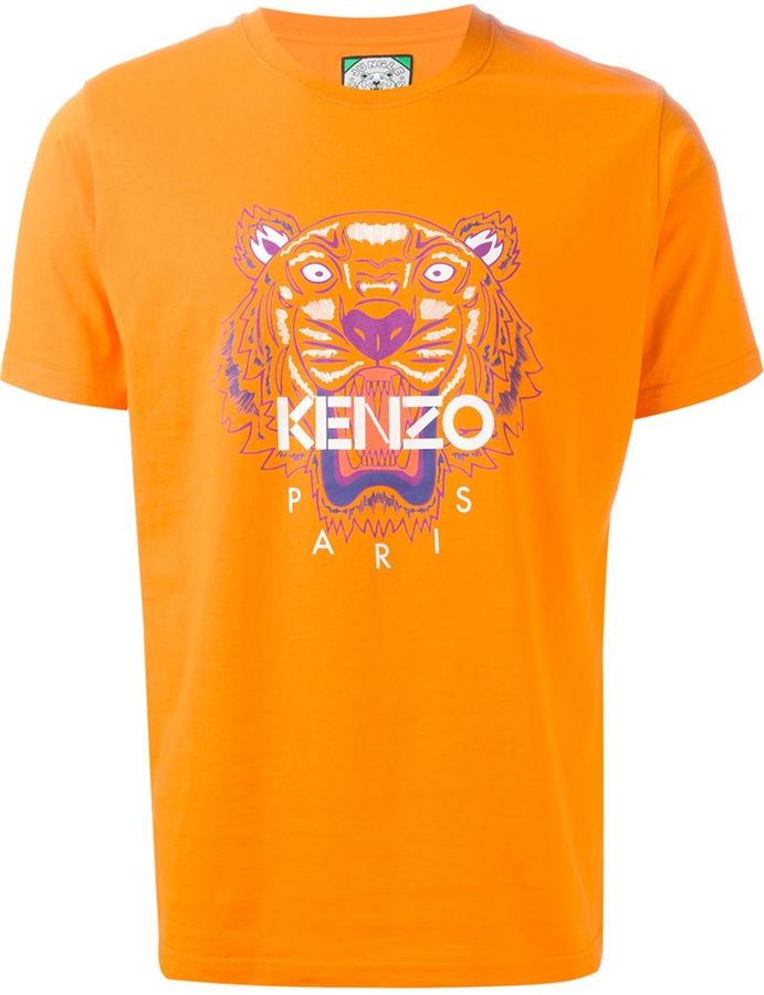 kenzo orange t shirt