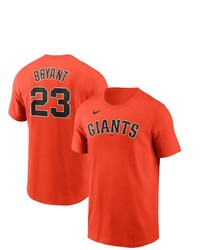 Nike Kris Bryant Orange San Francisco Giants Name Number T Shirt At Nordstrom