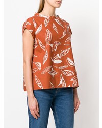 Aspesi Leaf Print T Shirt