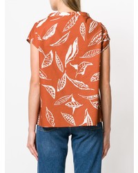 Aspesi Leaf Print T Shirt