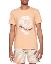 ELEVENPARIS Life Is A Joke Graphic Tee In Coral Sand At Nordstrom