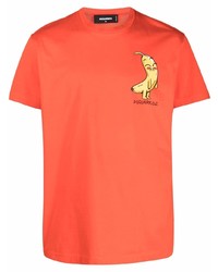 DSQUARED2 Logo Banana Character Print T Shirt