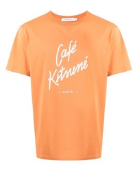 MAISON KITSUNÉ Logo Print Detail T Shirt