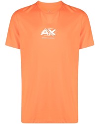 Armani Exchange Logo Print Jersey Cotton T Shirt