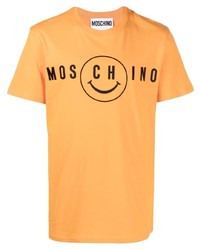 Moschino Logo Print Organic Cotton T Shirt