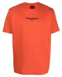 Paul & Shark Logo Print Short Sleeve T Shirt