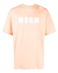 MSGM Logo Print Short Sleeve T Shirt