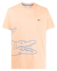 Lacoste Logo Print Short Sleeved T Shirt