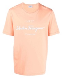 Salvatore Ferragamo Logo Print T Shirt