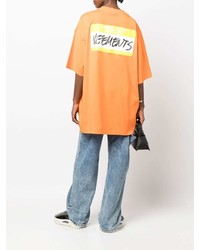 Vetements My Name Is Logo Print T Shirt