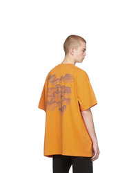 Off-White Orange 3d Pencil T Shirt