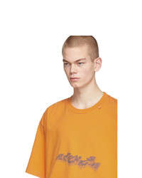 Off-White Orange 3d Pencil T Shirt