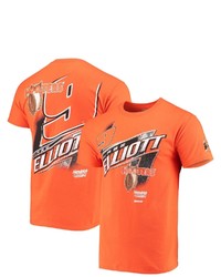 HENDRICK MOTORSPORTS TEAM COLLECTION Orange Chase Elliott Hooters Lifestyle 3 Spot T Shirt