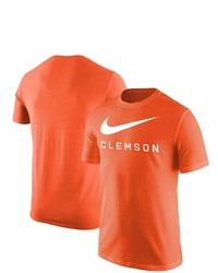 Nike Orange Clemson Tigers Big Swoosh T Shirt