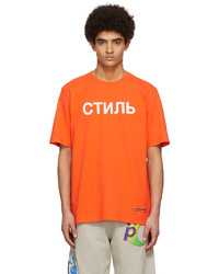 Heron Preston Orange Ctnmb T Shirt