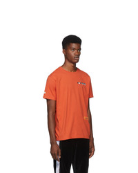 Heron Preston Orange Fire T Shirt