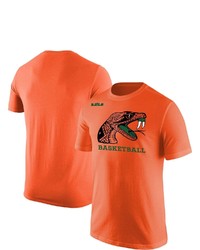 NIKE X LEBRON JAMES Orange Florida A M Rattlers Head Collection Core T Shirt