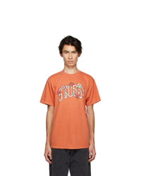 Stussy Orange Flower Collegiate T Shirt