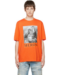 Heron Preston Orange Heron T Shirt