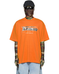 Vetements Orange Hi Speed T Shirt