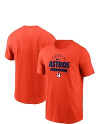 Nike Orange Houston Astros Primetime Property Of Practice T Shirt