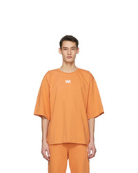 M.A. Martin Asbjorn Orange Logo T Shirt