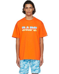 BAPE Orange Logo T Shirt