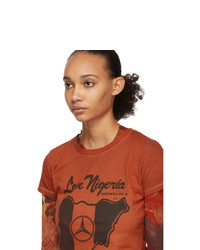 Mowalola Orange Love Nigeria Baby Fit T Shirt
