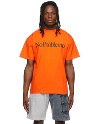 Aries Orange No Problemo T Shirt
