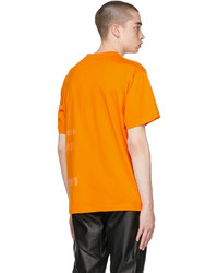 Burberry Orange Oversized Horseferry Print T Shirt