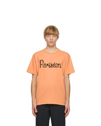 MAISON KITSUNÉ Orange Parisien T Shirt