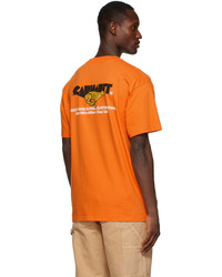 CARHARTT WORK IN PROGRESS Orange Runner T Shirt
