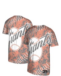 Mitchell & Ness Orange San Francisco Giants Historic Logo Jumbotron T Shirt