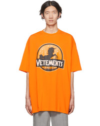 Vetements Orange Wild Unicorn T Shirt