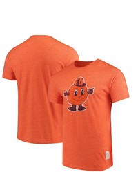 Retro Brand Original Orange Syracuse Orange School Logo Mock Twist T Shirt