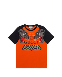 Gucci Oversize T Shirt With Tigers