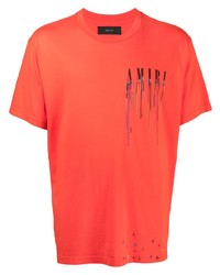 Amiri Paint Drip Core Print T Shirt