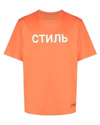 Heron Preston Print Cotton T Shirt