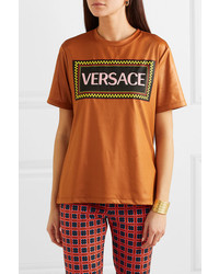 Versace Printed Jersey T Shirt