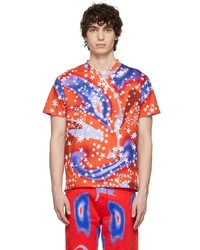 ERL Red Blue Star T Shirt