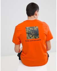 The North Face Red Box T Shirt In Orange