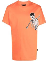 Philipp Plein Skeleton Print T Shirt