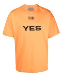 VTMNTS Slogan Print Cotton T Shirt