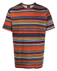 PS Paul Smith Stripe Print Short Sleeved T Shirt