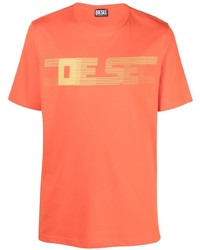 Diesel T Just E19 Logo Print T Shirt
